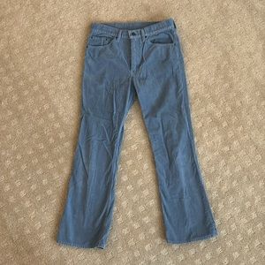 Levi’s W32 size, medium blue corduroy pants